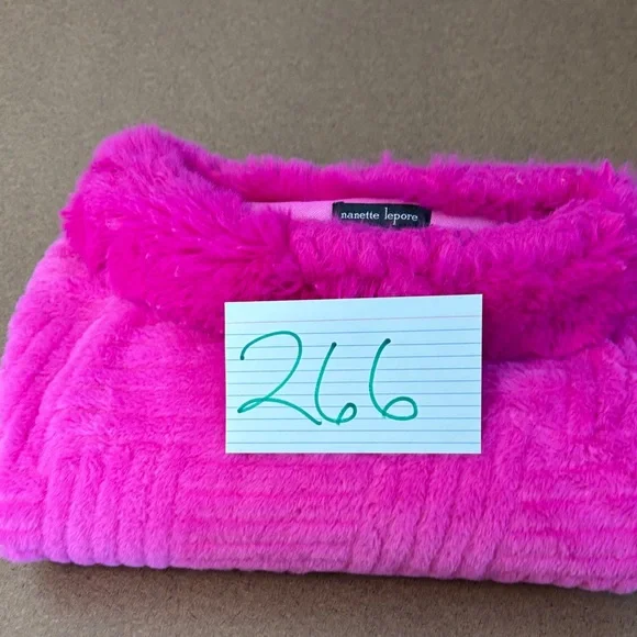 Nanette Lepore Vibrant Pink Fuzzy Sweater/Poncho - Picture 7 of 8